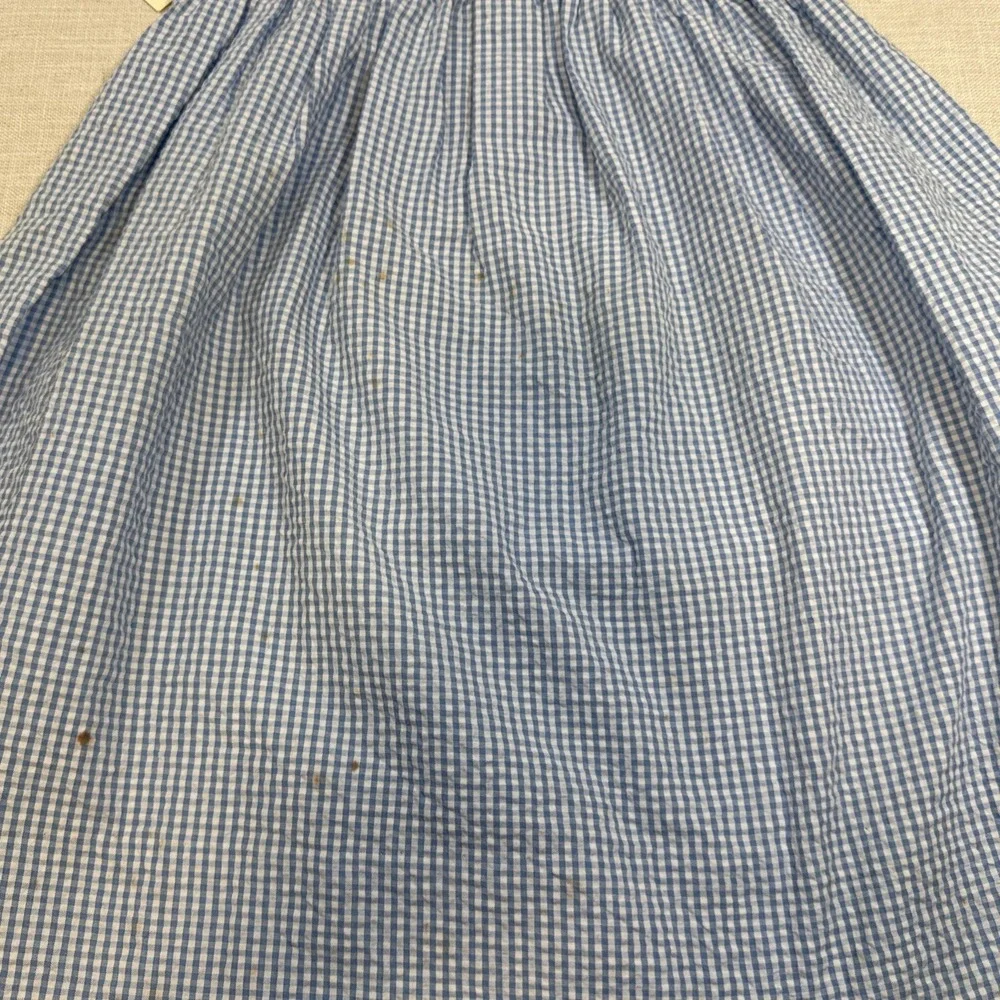 Petit Ami Dress Kids 4 Blue Gingham Seersucker Coastal Nautical Southern